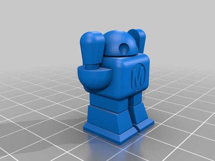 迷你机器人3D打印模型