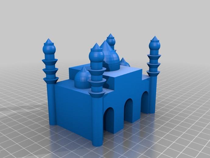 矩形建筑3D打印模型