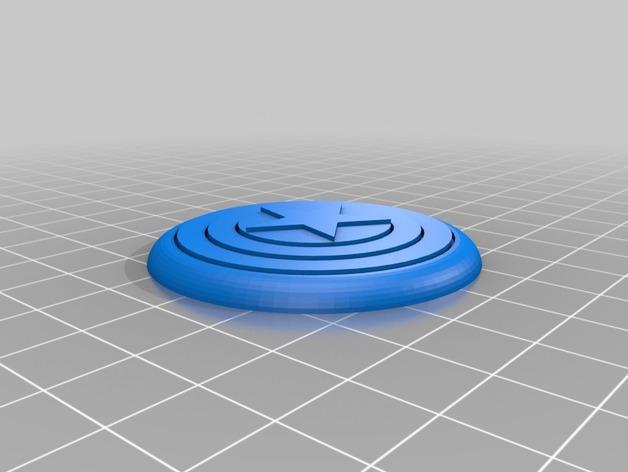 漫威美国队长盾牌3D打印模型