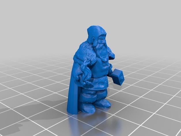 被遗弃的小矮人巫师3D打印模型