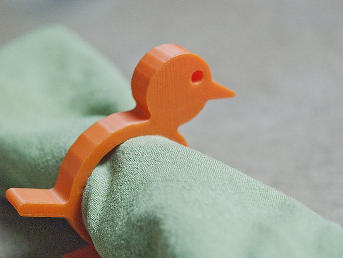 动物餐巾环3D打印模型