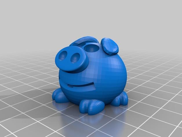 可爱的小猪3D打印模型