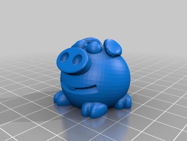 可爱的小猪3D打印模型
