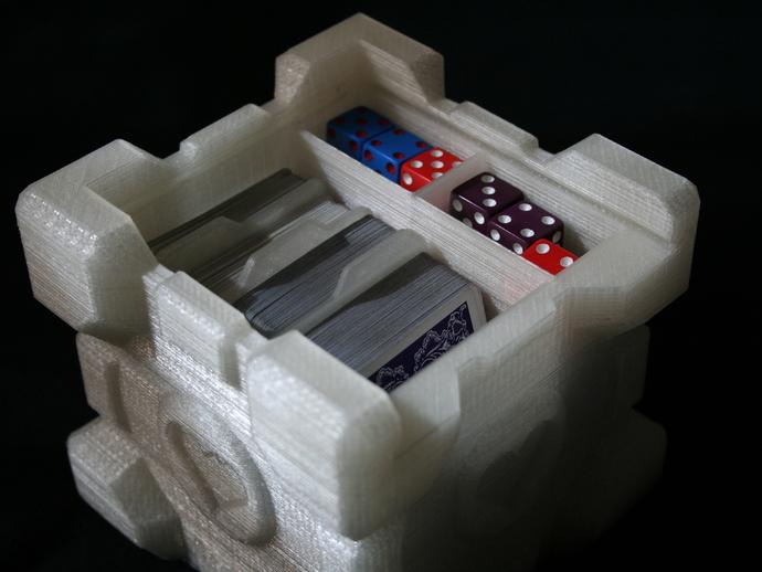 立方体双层箱3D打印模型