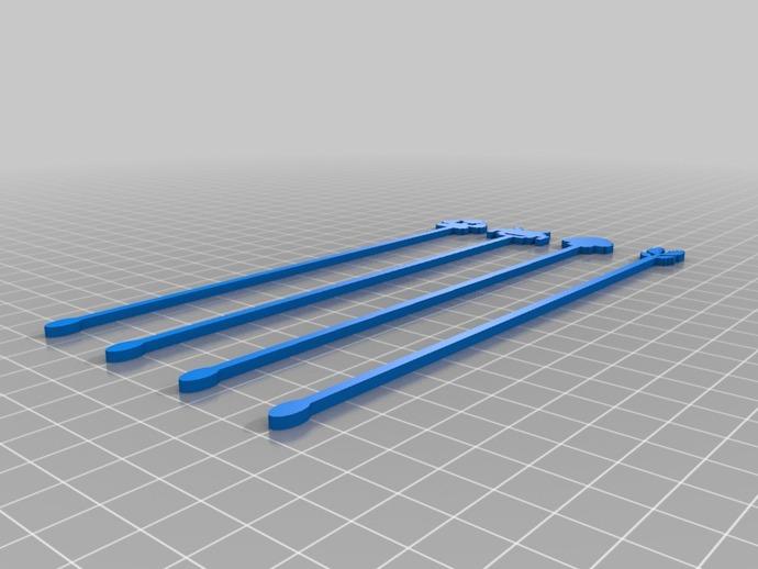 鸡尾酒棒3D打印模型