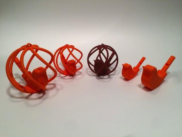 啁啾鸟哨3D打印模型