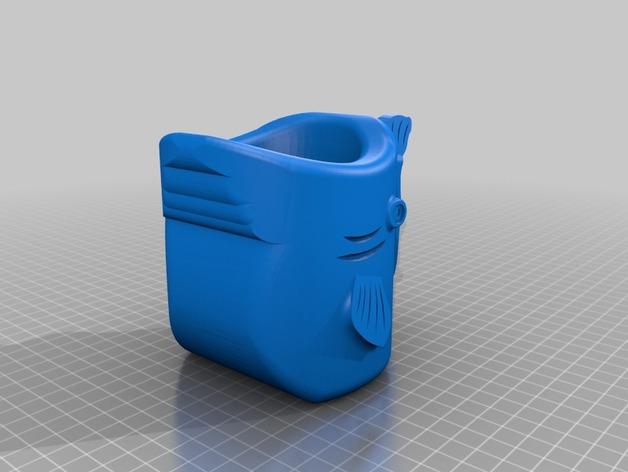 鱼形杯子3D打印模型