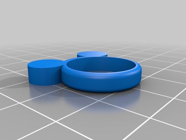 米老鼠戒指3D打印模型