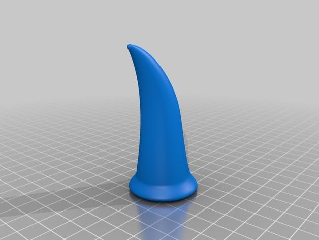 魔鬼的角3D打印模型