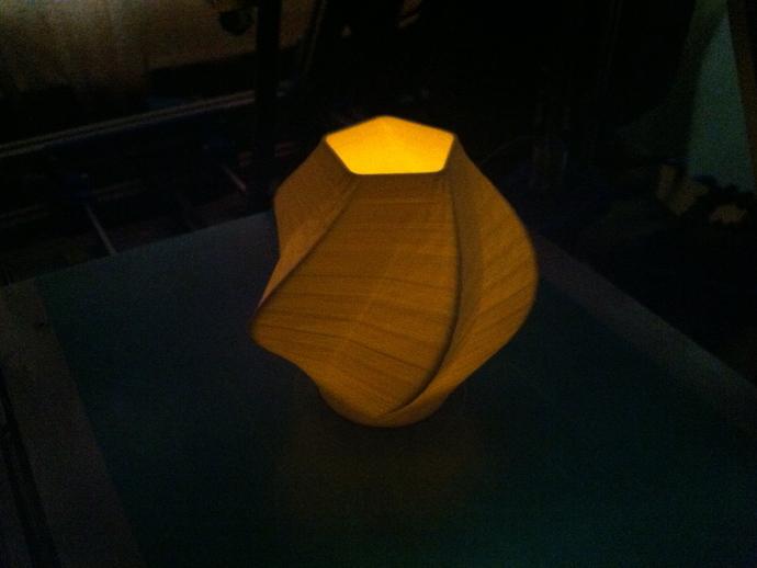 扭曲的灯3D打印模型