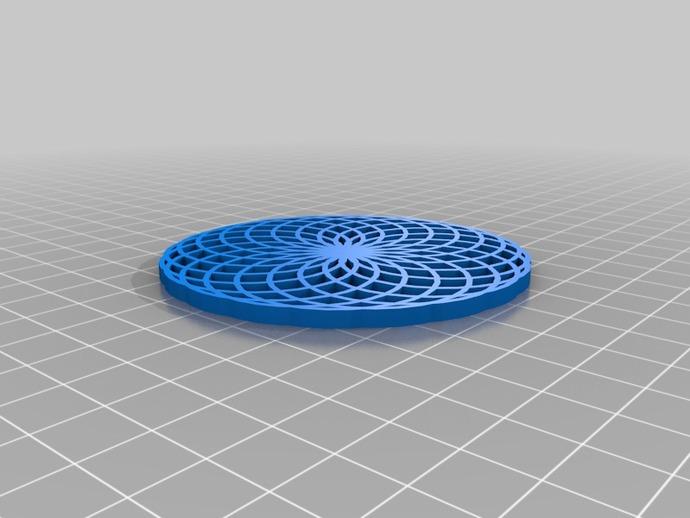 螺旋杯垫3D打印模型