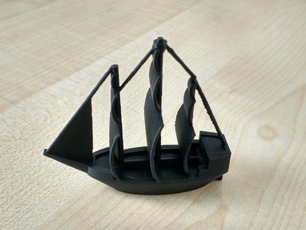 海盗船3D打印模型