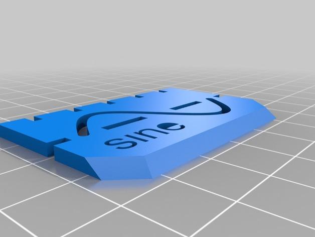 数学模型曲线板3D打印模型
