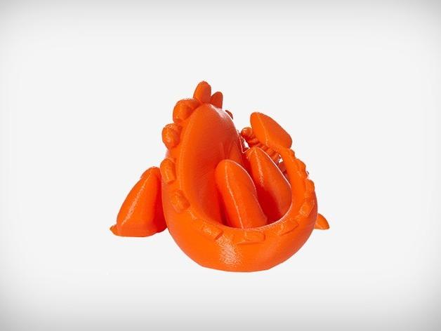 格拉斯顿伯里的龙之格列高列喷火龙3D打印模型