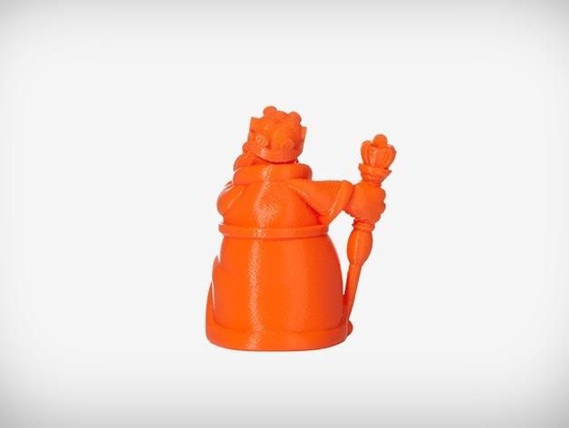 格拉斯顿伯里的龙之国王爱德华3D打印模型