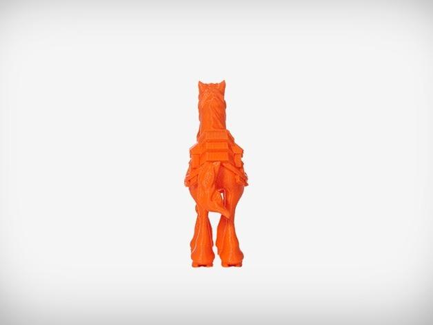 格拉斯顿伯里的龙之玛蒂尔达马3D打印模型