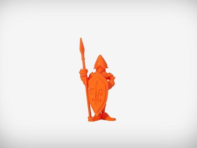 格拉斯顿伯里的龙之塞德里克城堡守卫3D打印模型