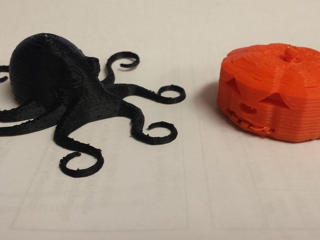 南瓜造型的章鱼3D打印模型