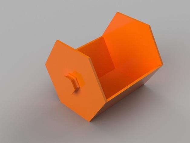 蜂巢叠放的抽屉3D打印模型