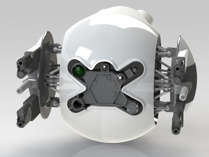 后卫无人机3D打印模型