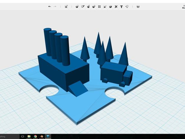 阿尔伯塔小学3D打印模型