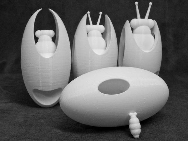 蛋蛋外星人3D打印模型