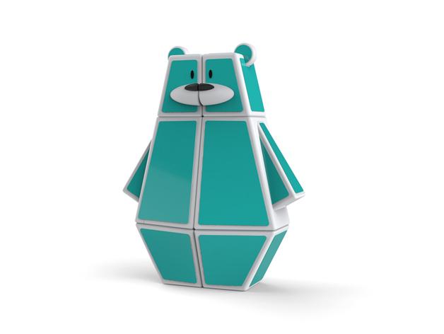 拼图熊3D打印模型