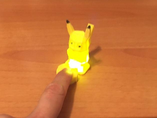 皮卡丘LED手电筒3D打印模型