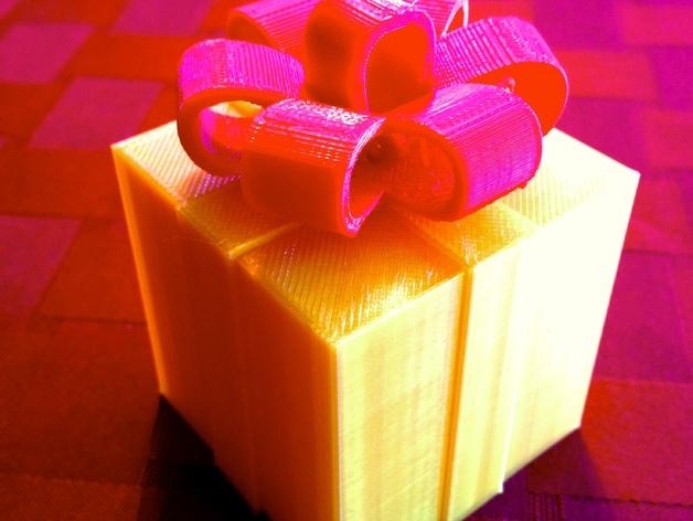 圣诞礼物盒3D打印模型
