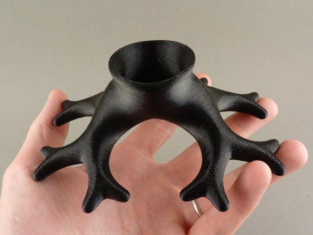 二元根花盆3D打印模型