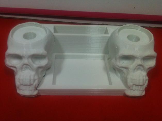 骷髅收纳盒3D打印模型