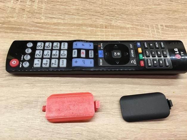 电视遥控器后盖3D打印模型