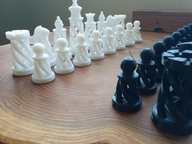 螺旋象棋3D打印模型