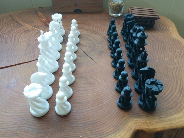 螺旋象棋3D打印模型