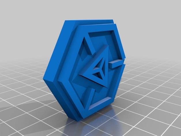 双面钥匙扣3D打印模型