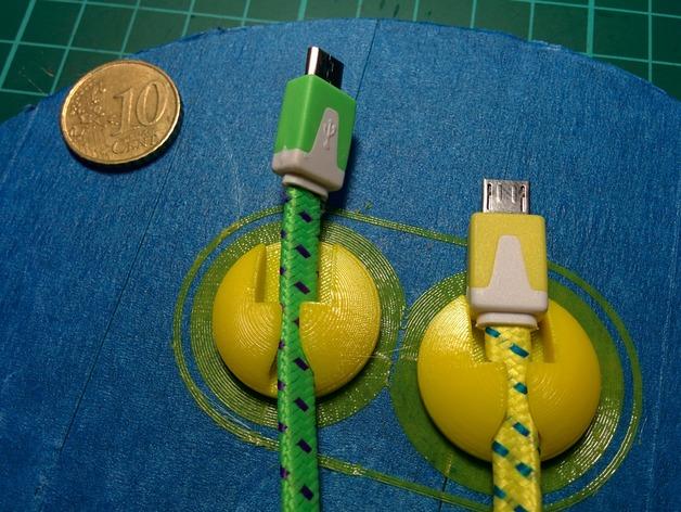 USB线夹3D打印模型