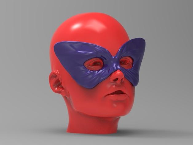 蝴蝶舞会面具3D打印模型