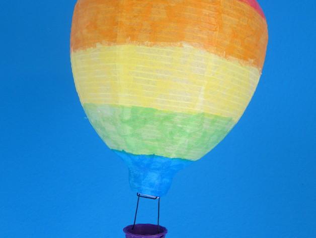 悬挂热气球灯3D打印模型