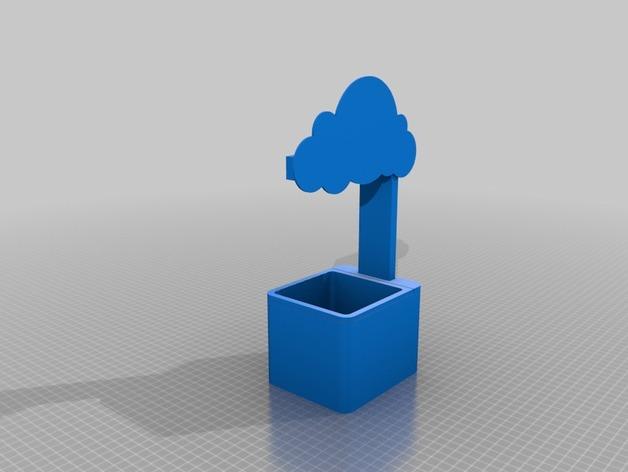云的花盆3D打印模型