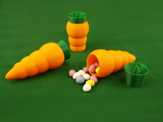 胡萝卜糖果盒3D打印模型