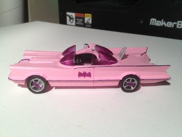 经典蝙蝠车3D打印模型