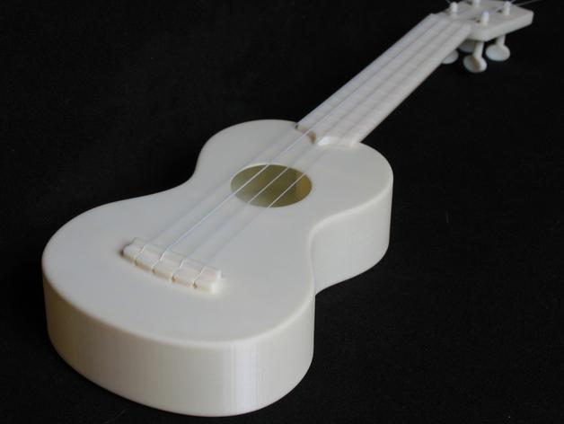 女高音四弦琴3D打印模型