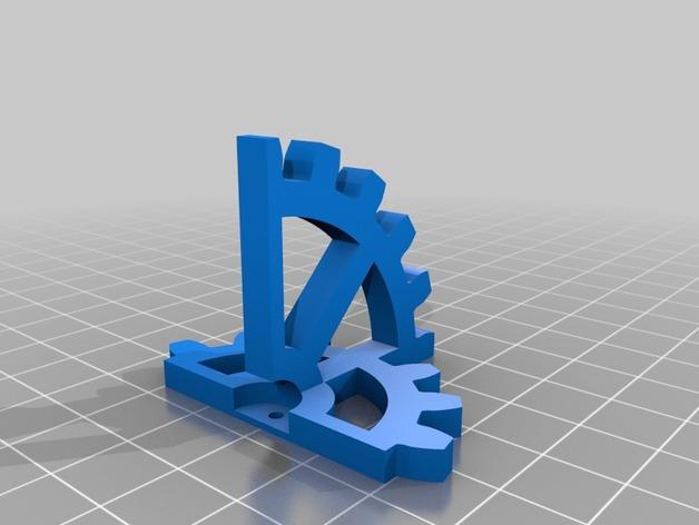 蒸汽朋克三角支架3D打印模型