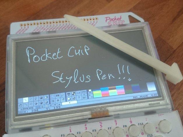 PocketCHIP便携式计算器外接键盘与笔3D打印模型