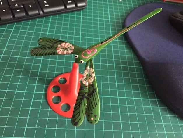 不倒翁蜻蜓3D打印模型
