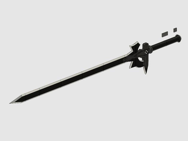 刀剑神域黑剑阐释者3D打印模型