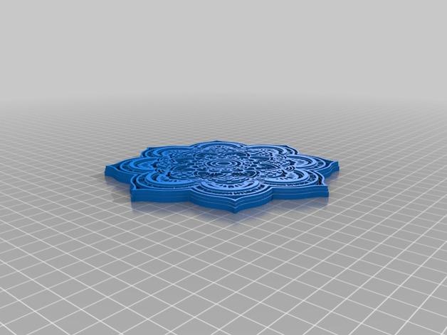 哥特式花纹 曼陀罗花 彼岸花3D打印模型