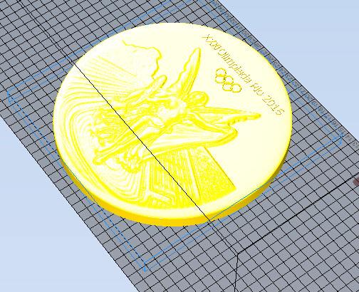 里约奥运会金牌3D打印模型