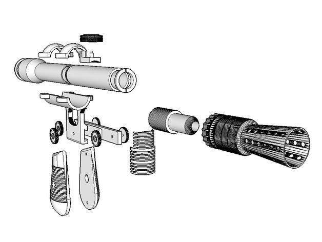 毛瑟枪3D打印模型