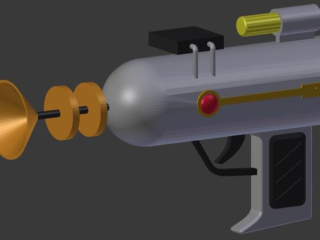 瑞克和莫蒂Rick and Morty 瑞克的激光枪3D打印模型